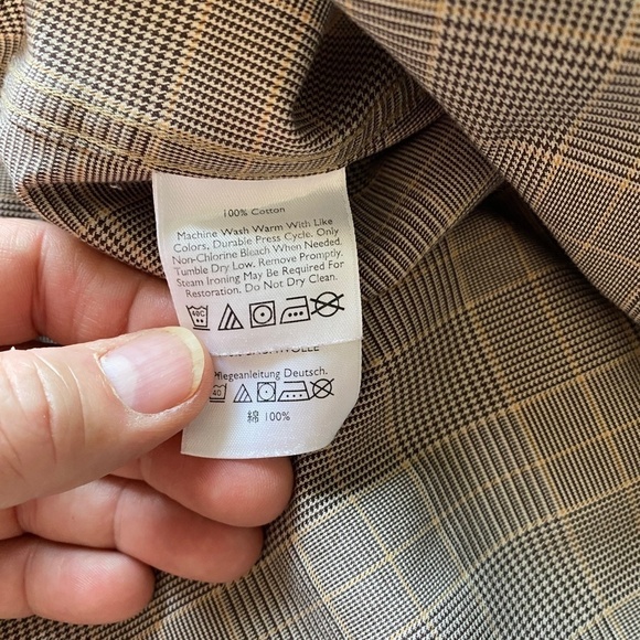 Eddie Bauer Beige/Tan‎ Men's Classic Fit Long Sleeve Button Up Shirt Size TXL - Picture 6 of 13